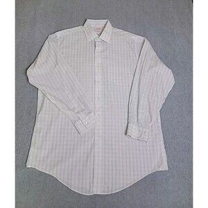 Brooks Brothers Shirt Mens‎ 16 2 3 Blue Green Plaid Cotton Preppy Traditional